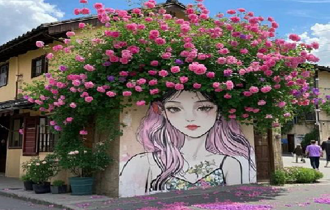 弥勒怎么设计网红打卡墙绘