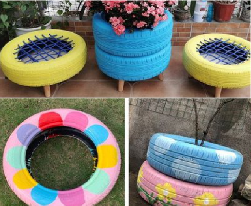 弥勒墙体彩绘-变废为宝