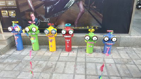 弥勒商业区彩绘