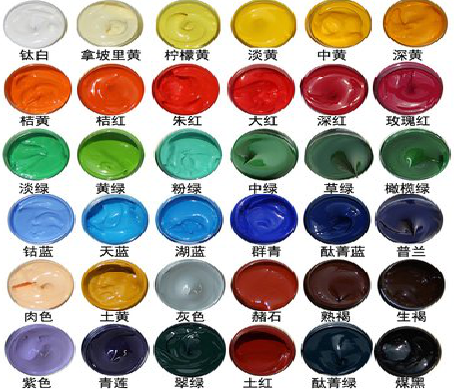 弥勒墙绘颜色的选择有讲究。