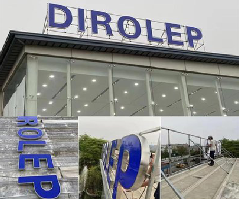 弥勒楼顶发光字安装的注意事项。